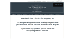 Desktop Screenshot of oneposhbox.com.au