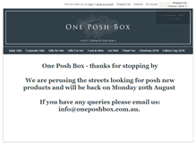 Tablet Screenshot of oneposhbox.com.au